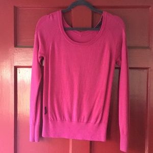 Icebreaker pink Merino sweater